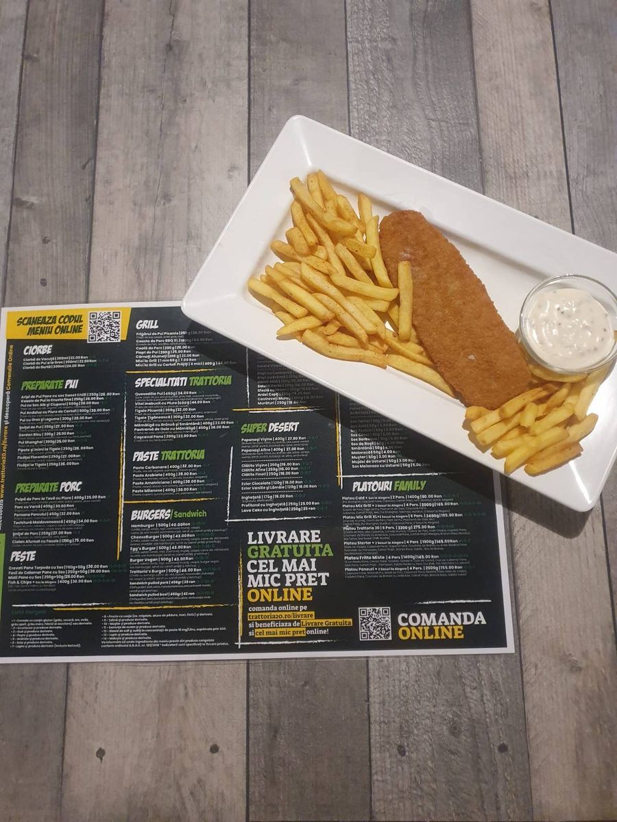 Fish and Chips + sos la alegere